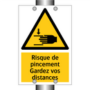 Risque de pincement Gardez vos distances