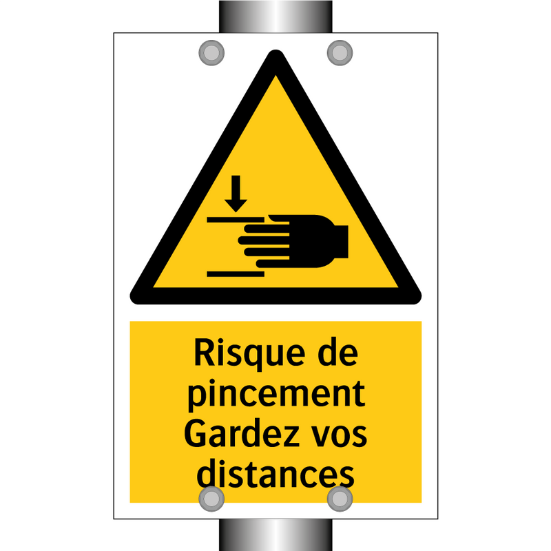 Risque de pincement Gardez vos distances