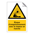 Risque d'empoisonnement avec le moteur en marche
