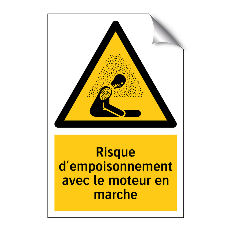 Risque d'empoisonnement avec le moteur en marche
