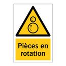 Pièces en rotation