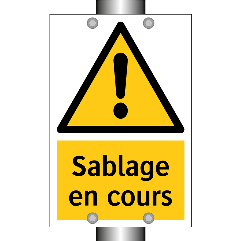 Sablage en cours