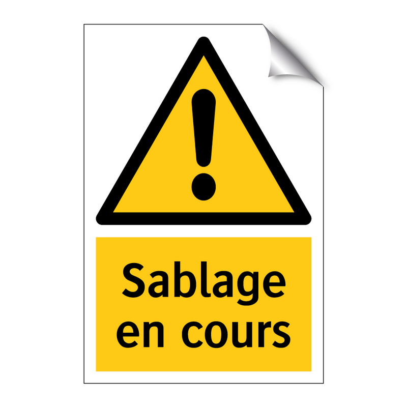 Sablage en cours