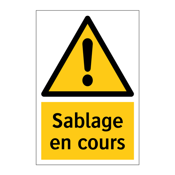 Sablage en cours