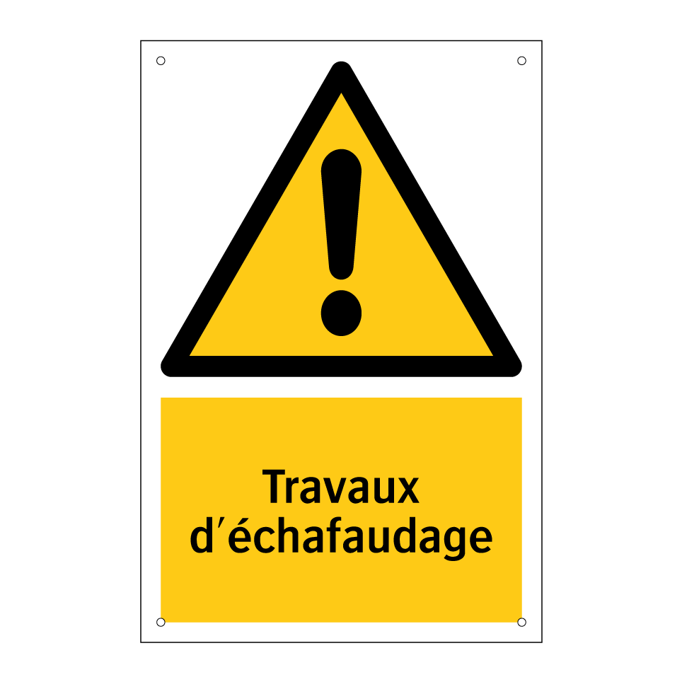 Travaux d'échafaudage