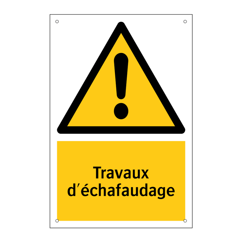 Travaux d'échafaudage
