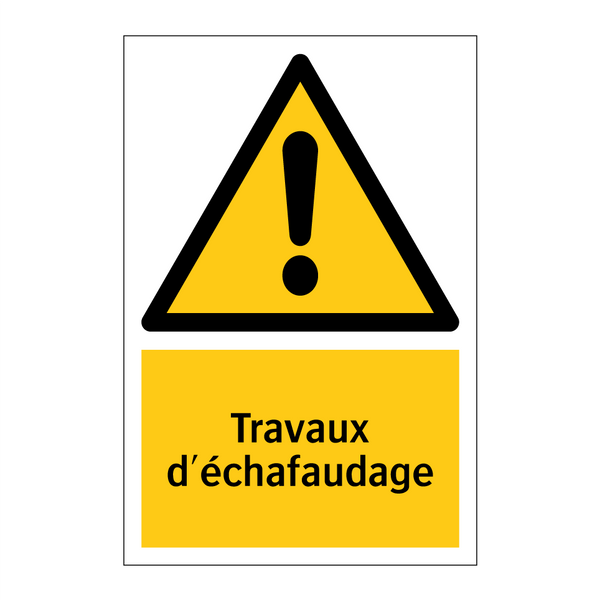 Travaux d'échafaudage
