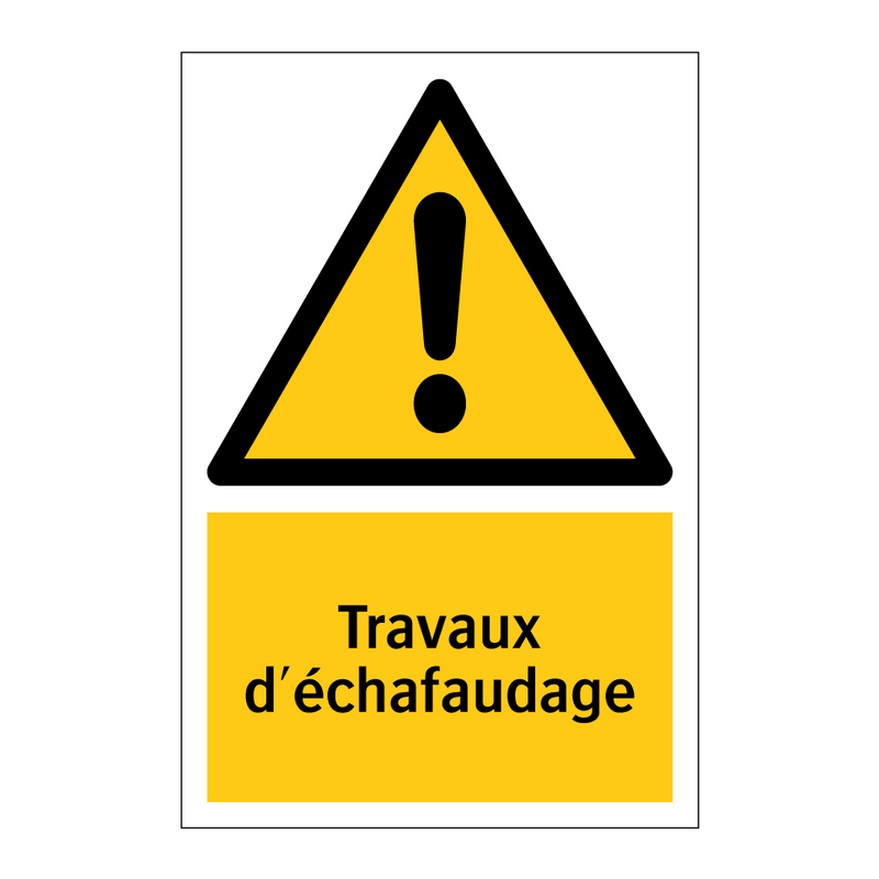Travaux d'échafaudage
