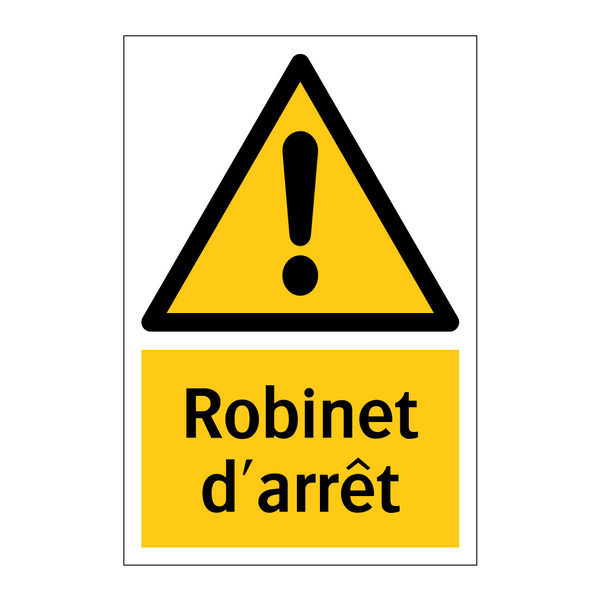 Robinet d'arrêt