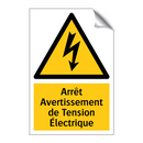 Arrêt Avertissement de Tension Électrique