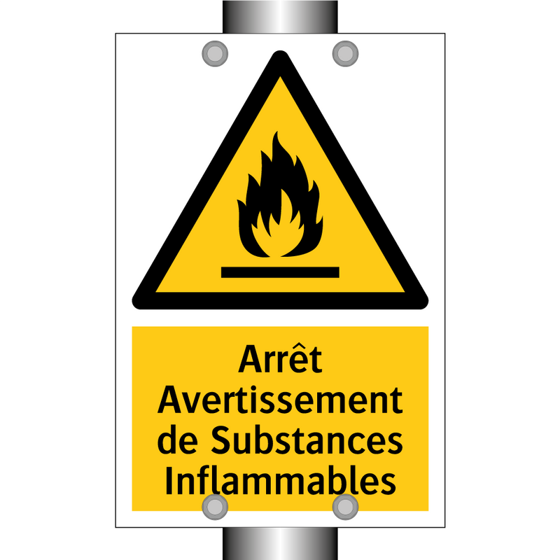 Arrêt Avertissement de Substances Inflammables
