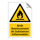 Arrêt Avertissement de Substances Inflammables