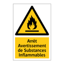 Arrêt Avertissement de Substances Inflammables