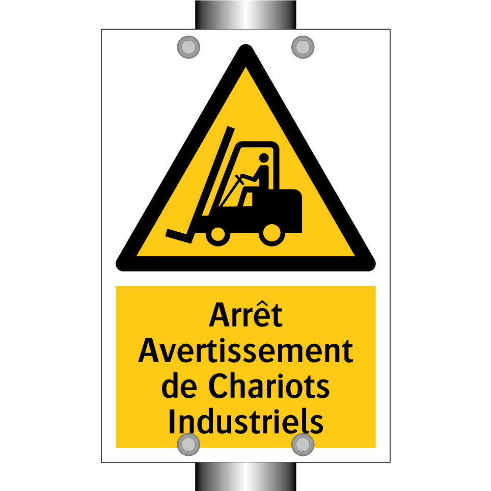 Arrêt Avertissement de Chariots Industriels