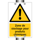 Zone de stockage pour produits chimiques