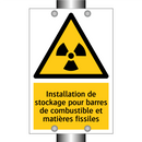 Installation de stockage pour barres de combustible et matières fissiles
