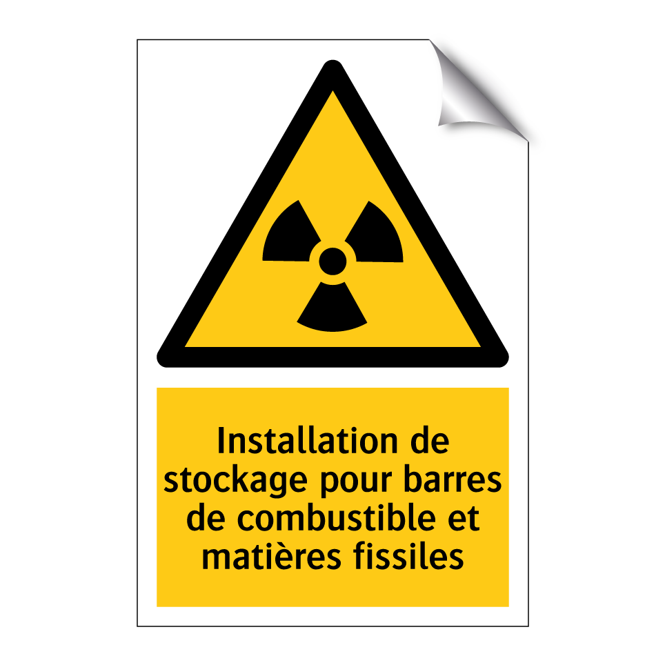 Installation de stockage pour barres de combustible et matières fissiles