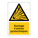 Stockage d'articles pyrotechniques