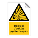 Stockage d'articles pyrotechniques