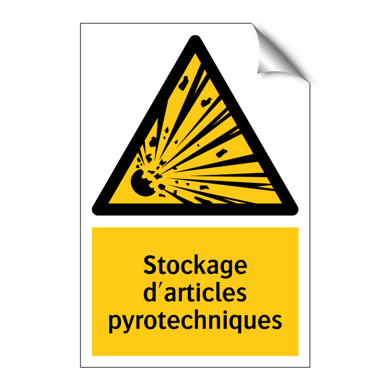 Stockage d'articles pyrotechniques