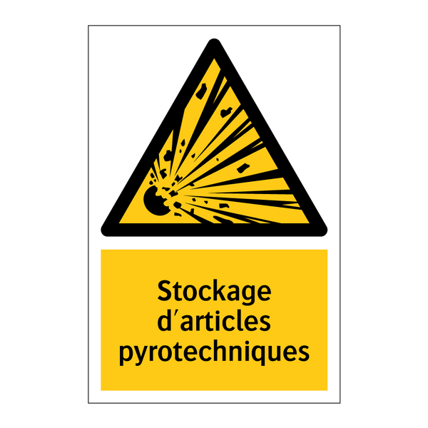 Stockage d'articles pyrotechniques