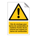 Site de stockage pour barres de combustible et matières fissiles Accès réservé aux experts en barres de combustible