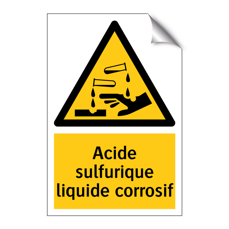Acide sulfurique liquide corrosif