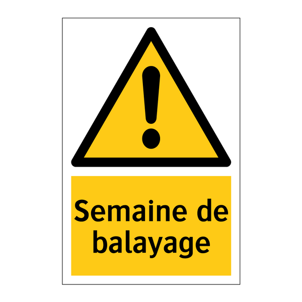 Semaine de balayage