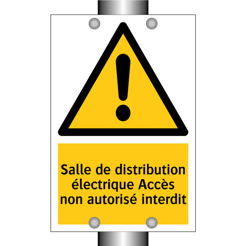 Salle de distribution électrique Accès non autorisé interdit
