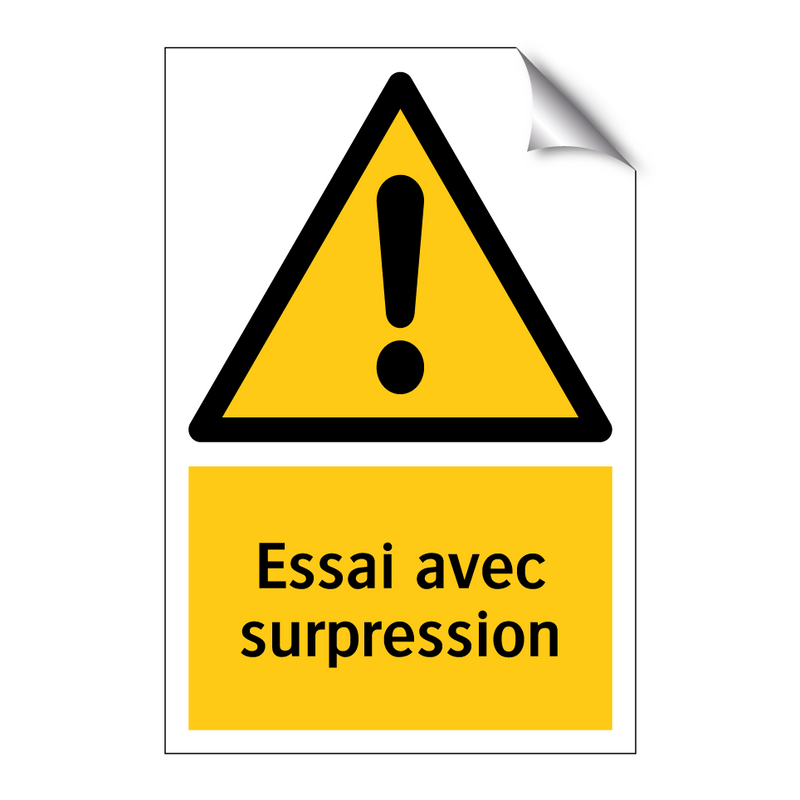 Essai avec surpression