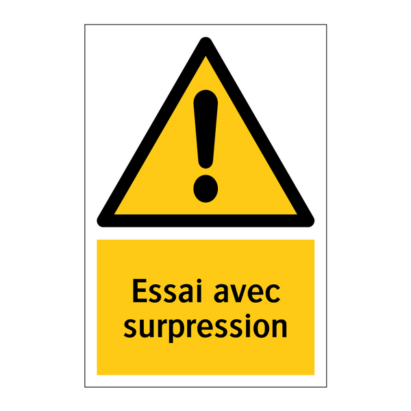 Essai avec surpression