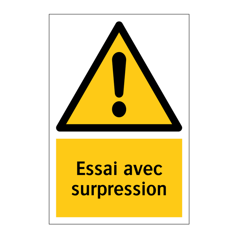 Essai avec surpression
