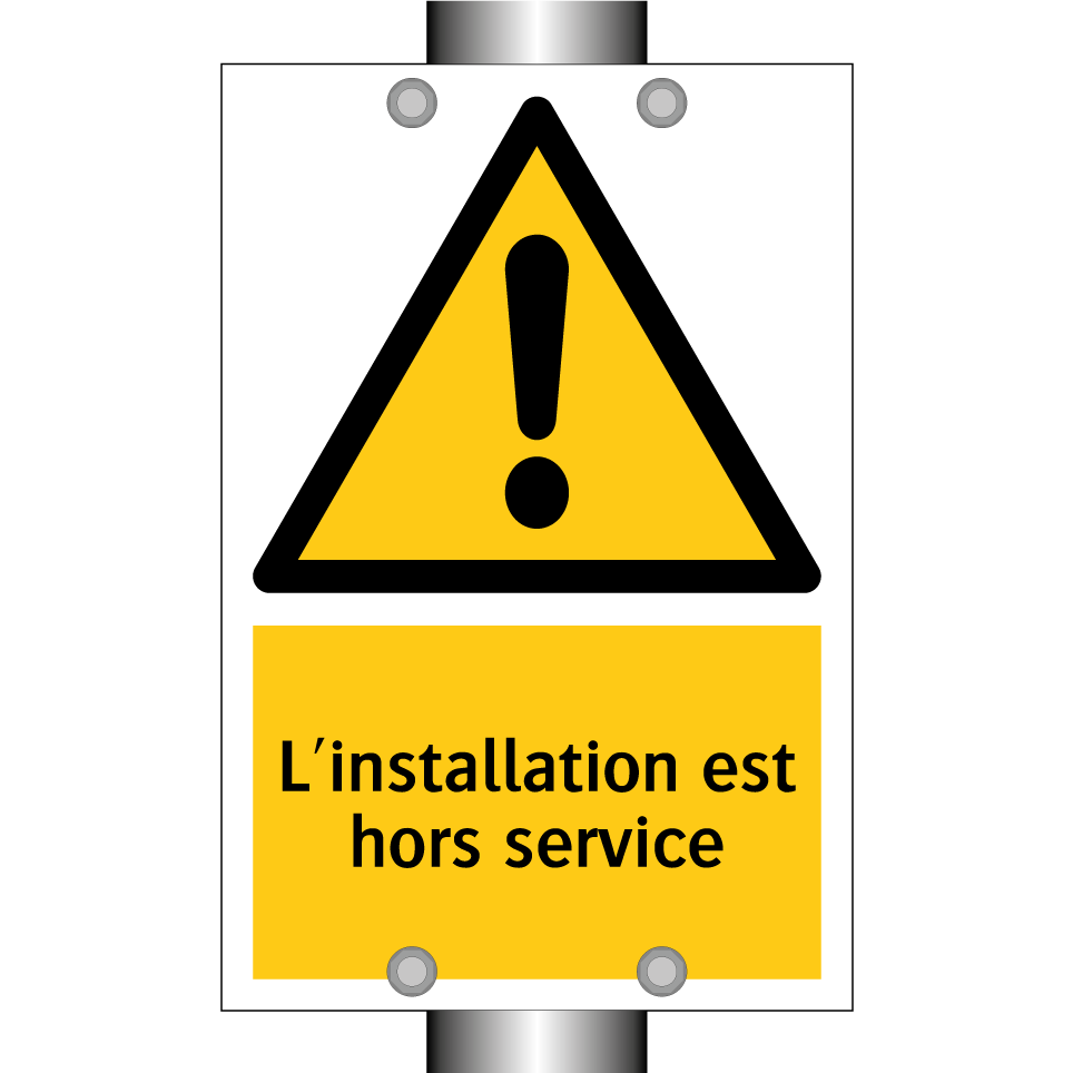 L'installation est hors service