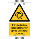 L'installation peut démarrer après un signal sonore