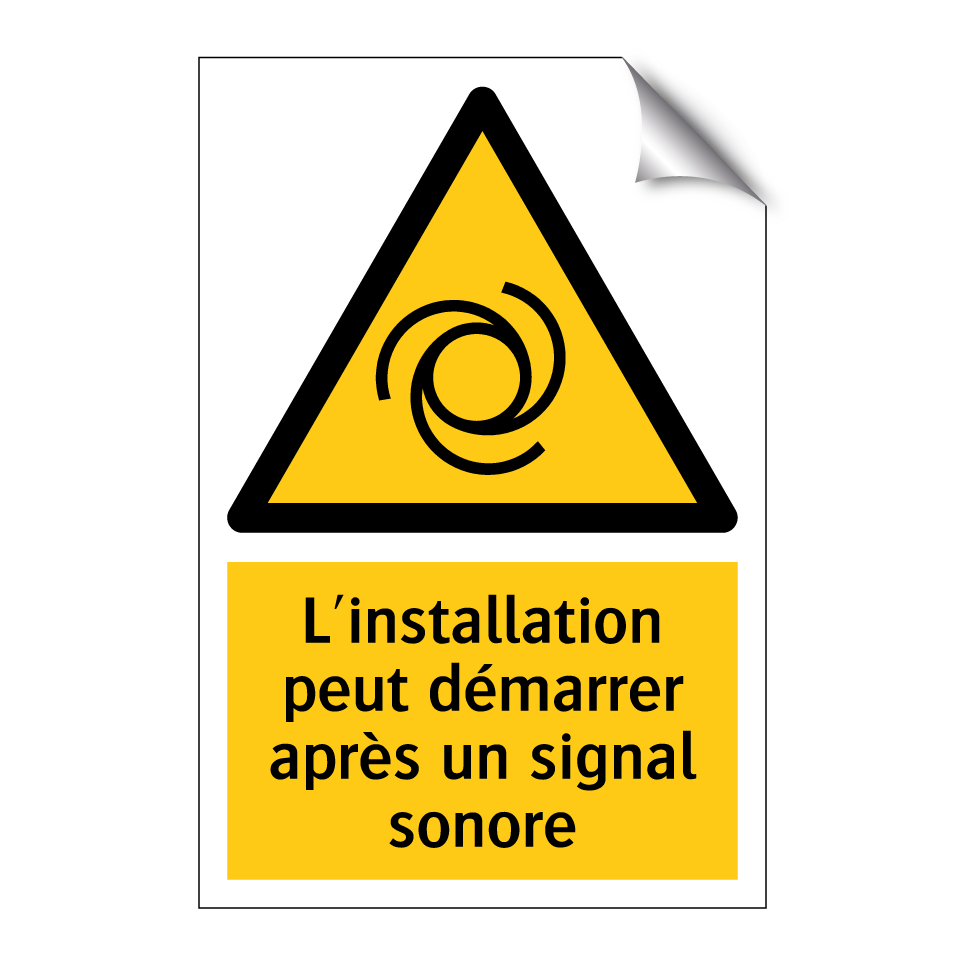 L'installation peut démarrer après un signal sonore