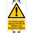 Le niveau sonore dépasse 85 dB (A) Utilisez une protection auditive