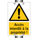 Accès interdit à la propriété !