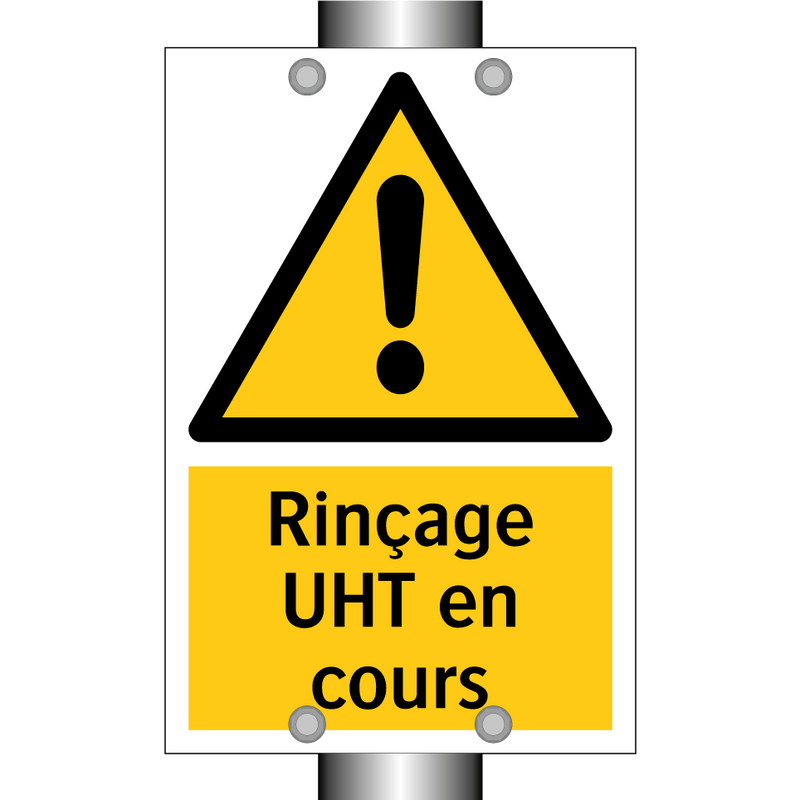 Rinçage UHT en cours