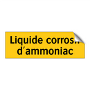 Liquide corrosif d'ammoniac