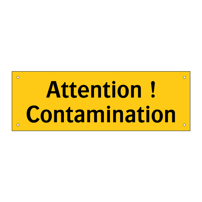 Attention ! Contamination