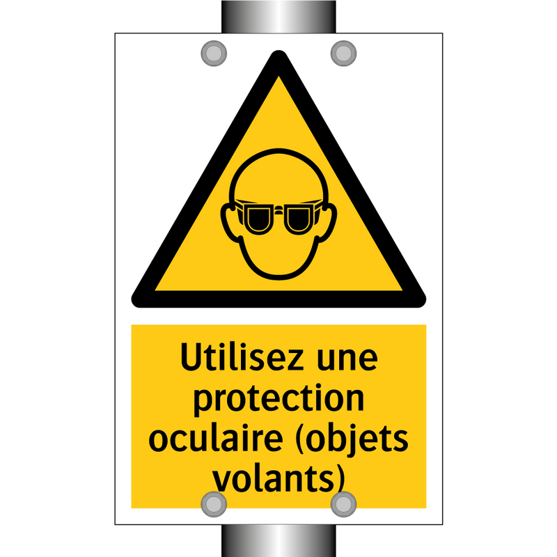 Utilisez une protection oculaire (objets volants)