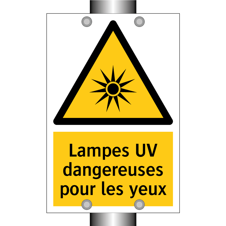 Lampes UV dangereuses pour les yeux