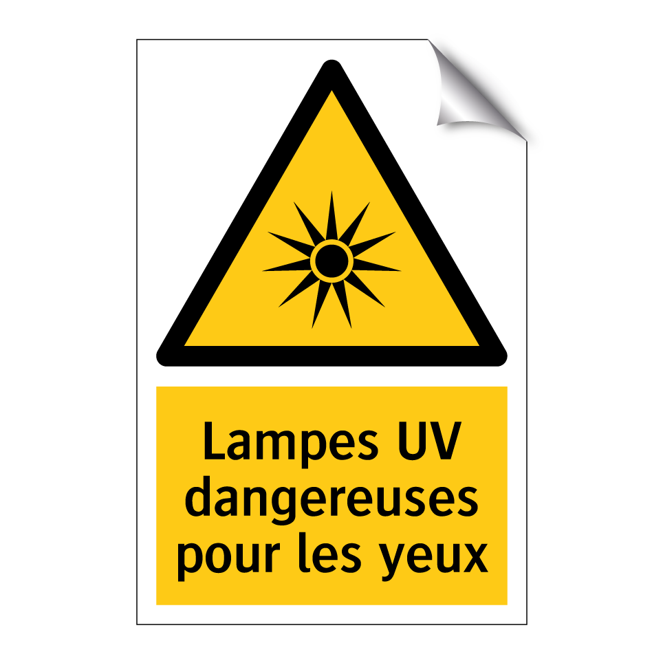 Lampes UV dangereuses pour les yeux