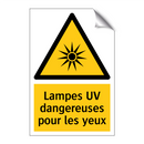 Lampes UV dangereuses pour les yeux