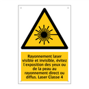 Rayonnement laser visible et invisible, évitez l'exposition des yeux ou de la peau au rayonnement direct ou diffus. Laser Classe 4