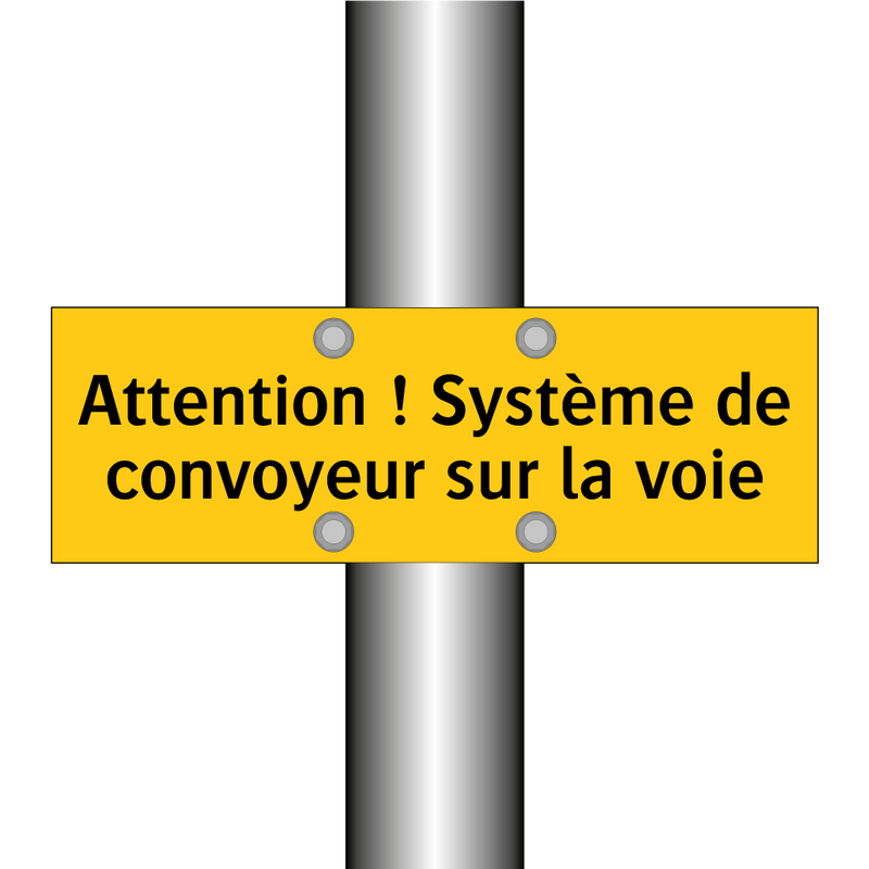 Attention ! Système de convoyeur sur la voie