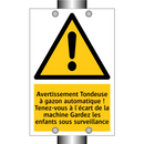 Avertissement Tondeuse à gazon automatique ! Tenez-vous à l'écart de la machine Gardez les enfants sous surveillance