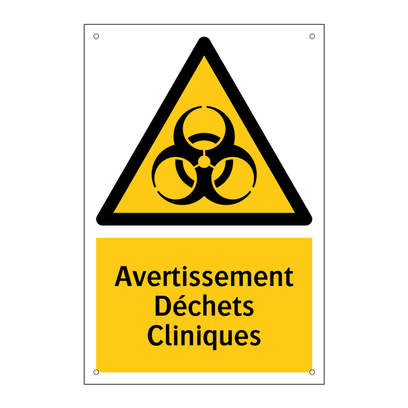 Avertissement Déchets Cliniques