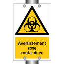 Avertissement zone contaminée