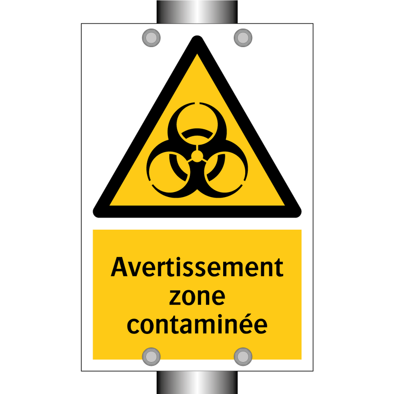 Avertissement zone contaminée